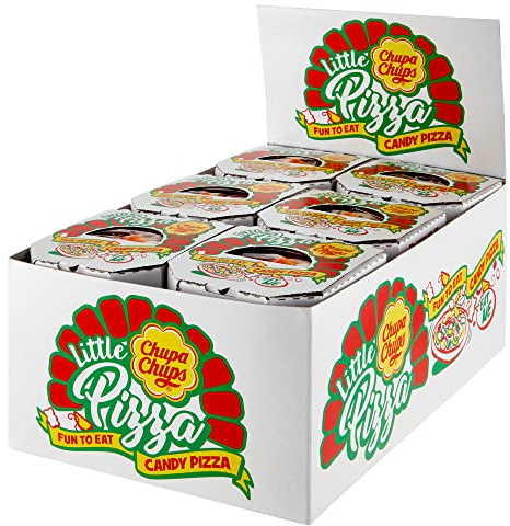 Chupa Chups Little Pizza, Caramelle Gommose, Gusti Assortiti, Confezione da 30 Mini Pizze, Ottime come Idea Regalo e per Compleanni
