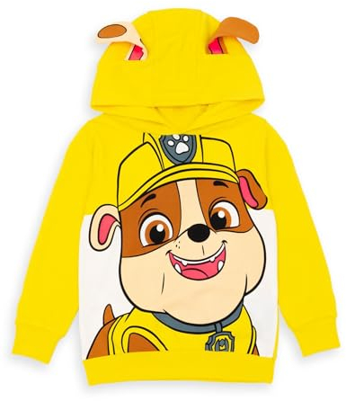 PAW PATROL Kids Hoodie Chase Marshall Skye Everest ODER Rubble 3D Ohren Pullover 4-5 Jahre
