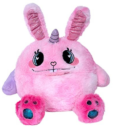 ADORA Cuddle Monster 17,8 cm ultraweiches Stofftier-Fidget-Spielzeug mit bezaubernden rosa glitzernden Details, Geburtstagsgeschenk für Kinder ab 3 Jahren, Hasen-Umarmungen