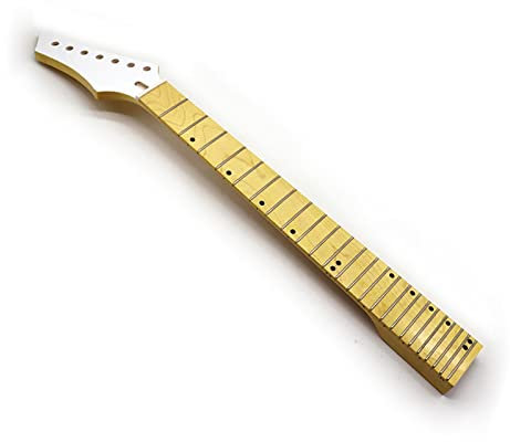 Manche de Guitare Manche De Guitare Électrique 24 Frettes Manche De Guitare 7 Cordes Érable du Canada Érable Brillant Pièces De Guitare (Color : 02)