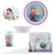 Juego de vajilla Disney Frozen de 3 piezas para niños, plato, cuenco y vaso, desayuno, almuerzo, cena para niños de más de 3 años, libre de BPA y reutilizable