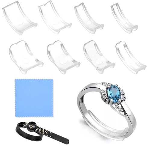 Anpro 10 Pack Ring Size Adjuster Ring Guard Ring Snuggies for Loose Rings