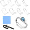 Anpro 10 Pack Ring Size Adjuster Ring Guard Ring Snuggies for Loose Rings
