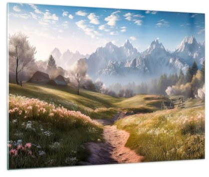 ARTTOR Bilder auf Glas 70x50cm Wandbild Glasdruck Landschaften Natur - 5404