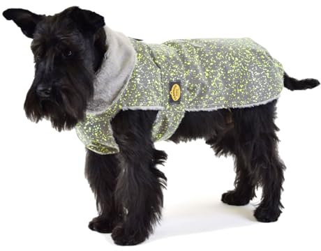 Fashion Dog reflektierender Regenmantel für Hunde mit Kunstpelzfutter - 55 cm