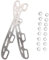 Happyyami 1 Satz Schlittschuhe Hockey Stick Replacement Blades Ersatzklingen Eiskunstlauf Zubeh?r Rollschuhe Teile Für Rollschuhausrüstung Rostfreier Stahl Kugelmesser Aluminiumlegierung