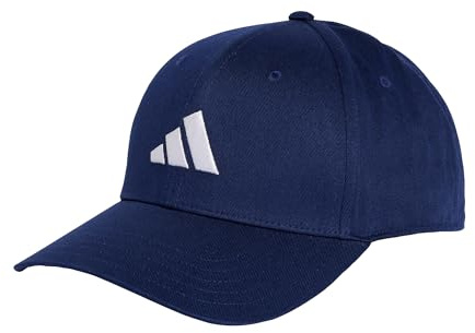adidas Unisex Baseball Cap Cotton New Logo, Dark Blue/White, XS-S