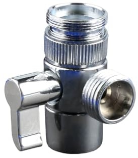 Thyonta 3-Way Tap Switch Valve - Shower Diverter Valve M22 X M24 Tap Kitchen Tap Bathroom Brass Diverter Sink Splitter for Handheld Shower Head Bathtub Fixed Spray Head