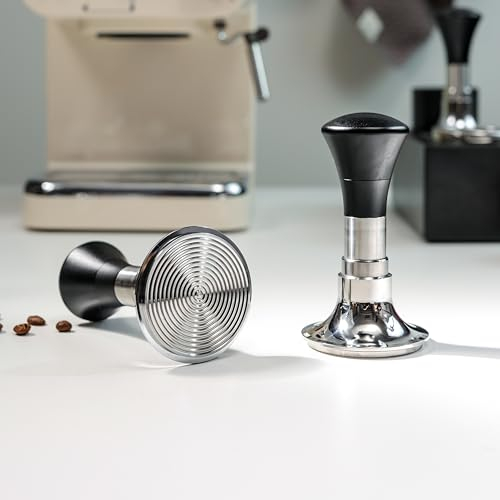 CAPFEI Kaffee Tamper 58mm【24lb~35lbs Self-Adjustable with Sound Feedback】- Kaffeespender-Stampfer - Barista Espresso Tamper mit kalibrierter Federbelastung - Wellenbasis aus Edelstahl