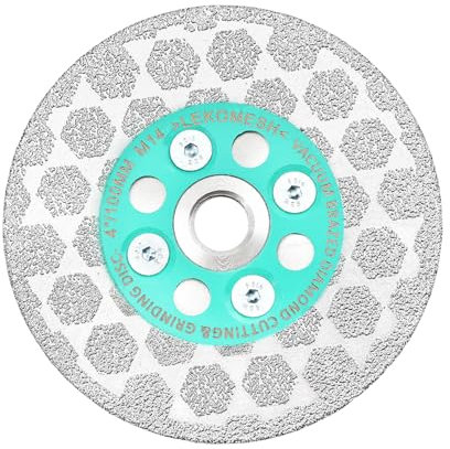 LEKOMESH Tile Cutting Disc 100mm - Diamond Cutting Grinding Disc Cutting Wheel for Marble Granite Concrete Porcelain Ceramic Tile, M14 Thread