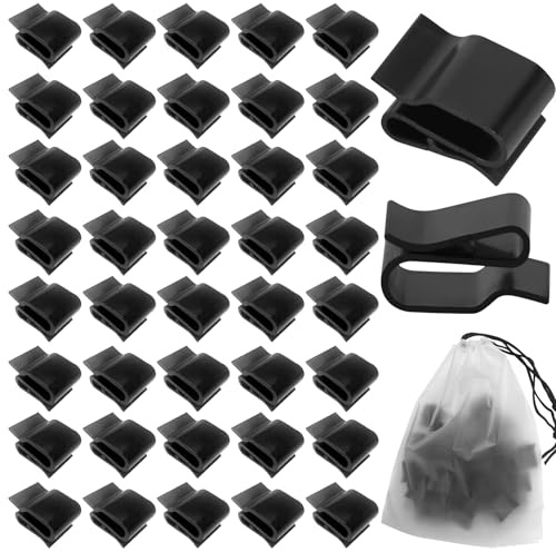 40 Stück Solar Panel Cable Clamps Photovoltaic Cable Clips | Cable Holder Cable Ties Trailer Frame Wire Clamps for Solar Panel Fixation