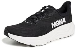 HOKA Men's Arahi 8 Sneaker, Black/White, 7 UK