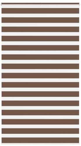 vidaXL Doppelrollo Braun 120x230 cm Stoffbreite 115,9 cm Polyester