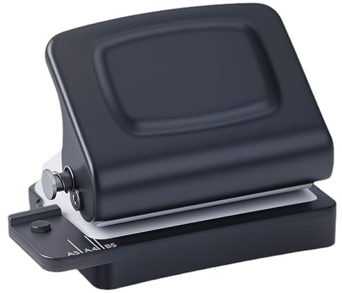 Spiralbindemaschine-Mini 6 Locher, DIY kreative Buchbindemaschine für Planer, tragbarer A4/A5/B5 Buch Loseblatt-Papierstanzer für Spiralbindung- Schwarz