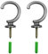 AMONENZ 2 Stück Vorhang Holdback, Rundkopf Vorhang Haken, Vorhang Raffhalter Rundkopf mit Expansionsrohr, für Badezimmervorhänge, Kleidung, Hüte
