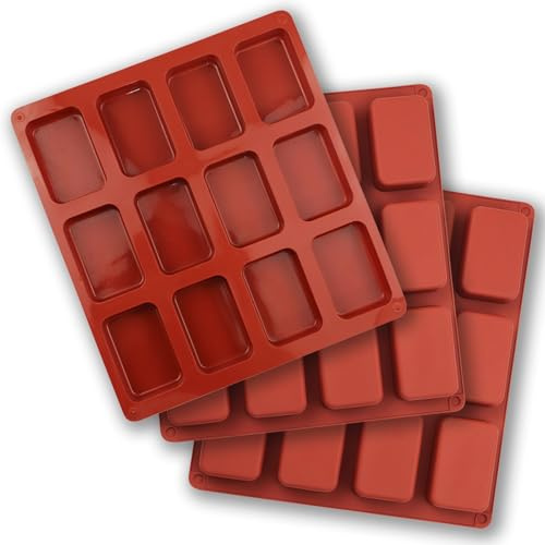 Fine jade2 mini moules à pain en silicone anti-adhésif 12 cavités mini moules à gâteau en silicone sans BPA pour mini gâteaux, pain, pain de viande