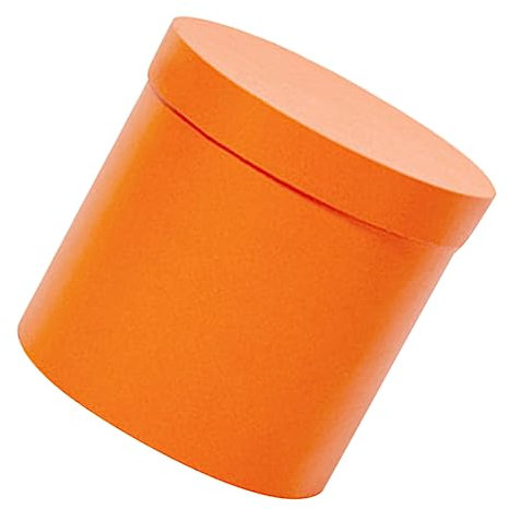 ARTSEWPLY Scatola Rotonda Per Bouquet Di Fiori Scatola Per Imballaggio Regali Perfetta Per Matrimoni Compleanni e Occasioni Festive Design Elegante e Arancione