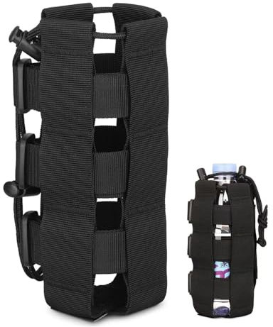 TPZORJX Táctical Soporte/Portador de Botella de Agua al Aire Libre Portabotella Estilo Militar Ejércita Bolsa Impermeable Botellas de agua para bicicletas,para Correr, Senderismo,Ciclismo,Camping