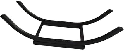 Support de rangement pour bois de chauffage - En métal noir - Robuste - Pour intérieur et extérieur