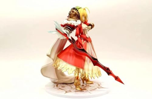 jtsgwop Anime-Girl-Figur, 25 cm, limitierte Auflage, Stronger Fate Grand Orden, roter Säbel, Nero Claudius, 3. Aufstieg, PVC, Actionfigur, Modell, Geschenk, Statue, Ornament