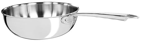 AGNELLI Padella in Acciaio Inox Finitura Lucida 3ply Mantecare 28 cm