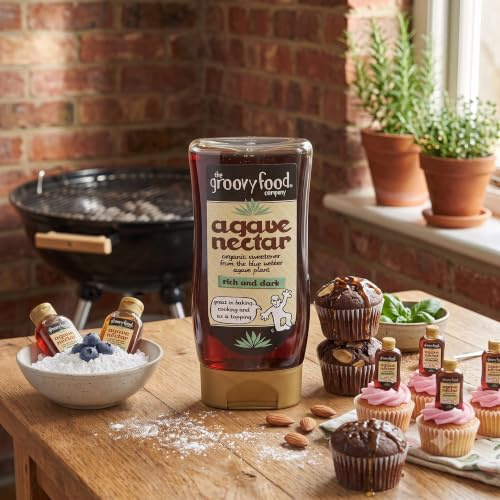 FAKHRI Agave Nectar Rich & Dark 250ml | Rich Dark Liquid Sweetener | Ideal for Baking, Cooking, Drinks & Desserts