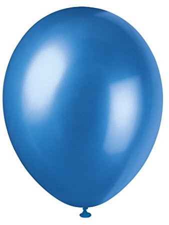 Perlenbesetzte Latex-Party-Ballons - 30 cm - Kosmisch blau - 8er-Packung