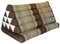 Wilai Kapok Thaikissen Dreieck XXL mit 1 Auflage (82416 - braun/beige)
