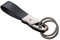 Cerbery® | Porte-clés Élégant en Cuir avec Anneaux et Boîte-Cadeau | Keychain pour Voiture avec Photo et Gravure | Cadeau pour Femmes et Hommes (Argent)