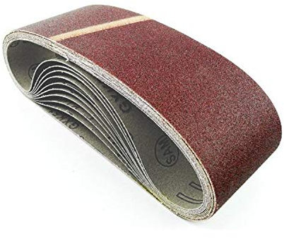 10 Stück HKB ® Schleifbänder, 75 x 533mm, K240 für Bandschleifmaschinen, Hochwertige Profi-Qualität für verschiedene Oberflächen, feiner und riefenfreier Schliff, Hersteller HKB, Artikel-Nr. 20283