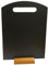 A5 Table Top Chalkboard with Handle & Wooden Plinth Stand – Handheld Rectangular Chalk Boards for Menus Specials & Cafes – Easy Wipe Clean Double Sided Blackboard Sign – for Liquid & Normal Chalk