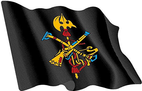 Artimagen Aufkleber Flagge Welle Logo Legion Farbe 80 x 60 mm