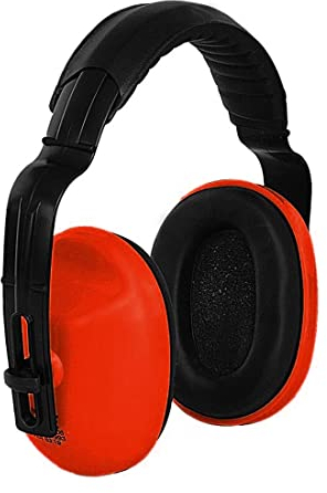 CXS, cuffie antirumore per bambini e adulti. Paraorecchie con archetto regolabile, imbottito in schiuma per il massimo comfort. Cuffie compatte per la protezione dell'udito da rumori forti, Rosso