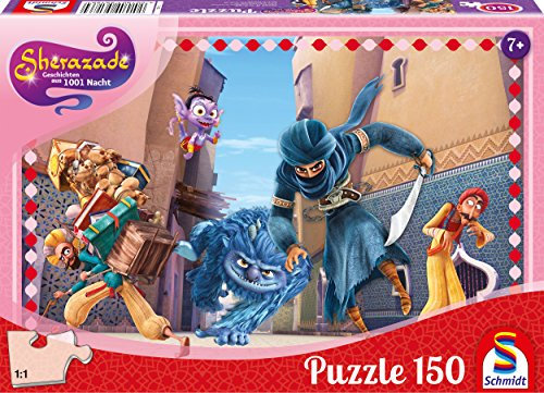 Schmidt Spiele Puzzle 56186 Sherazade - Geschichten aus 1001 Nacht, Jagd Durch Golden City, 150 Teile