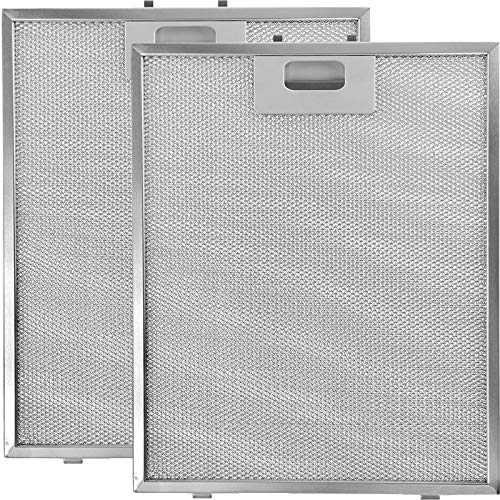 SPARES2GO Vent Extractor Aluminium Mesh Filter for Indesit Oven Cooker Hood (Pack of 2, 305 x 267mm)