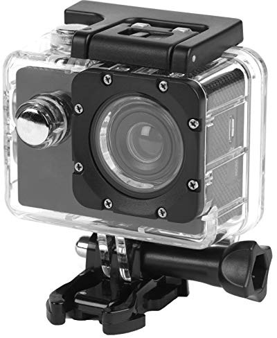 Intempo EE2233STKEU Sync Waterproof Wide Angle IPX8 Action Camera with Self Timer Function, 50/60 Hz Video Output, 1080 P HD Video Resolution with USB Charging Cable, Black