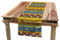 ABAKUHAUS Mexikaner Tischläufer, Mutter Aztec Borders, Esszimmer Küche Rechteckiger Dekorativer Tischläufer, 40 x 300 cm, Beige Gelb Blau