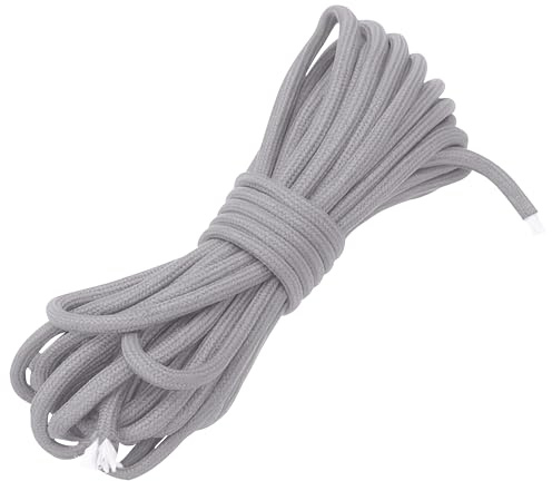 Weddecor 4mm Breit Rund Elastisches Gummi Saiten Seil Stoßdämpfer Kordel Faden Draht Krawatte Unten für Schmuck Perlenschnur,Plane,Haar Krawatte,DIY Handarbeiten Armbänder Halsketten,Jacquard Muster
