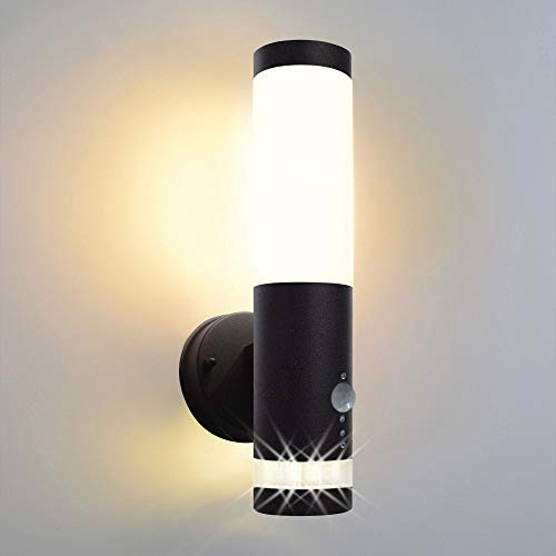 Aussenleuchte 232A2-A21-800LED-SET schwarz (Wandleuchte mit Sensor)