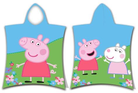 Aptex Baumwolle Poncho 50x115 cm Peppa