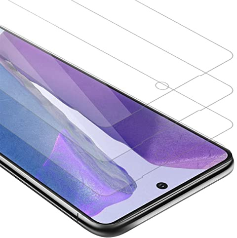 Cadorabo 3x Panzer Schutz Glas für Samsung Galaxy S20 PLUS - 3 Stück Schutzfolie in Ultra-Klar Hüllen freundlich - Gehärtetes (Tempered) Glas Dipslayschutz Folie in 9H Härte Anti Kratzer