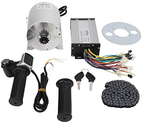 Brushless Motor Kit, Brushless Motor Controller Kit 36V 800W DC High Speed Motor Kit mit Ritzel Kompatibel mit Fahrrad Roller Motorrad Modifikationszubehör Für Elektrofahrräder