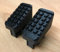 2x Passend für Hailo Innenschuh Haushaltsleiter 43x20mm Leiterschuh Leiterfuß, Schwarz