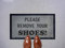Artisan Kiss Grey Nylon Door Floor Mat Anti Slip Backing 70x40cm Gifts Presents Wedding Novelty (70 x 40 cm, Please Remove Your Shoes)