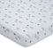 FabiMax Jersey Spannbettlaken für Beistellbett und Wiege, 55 x 90 cm, hellgrau/graue Wolken