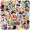 Yangsiw Dragon Ball Z Aufkleber - 50 Stück, Multicolor, Anime, Vinyl, Wasserdicht, Für Laptop, Koffer, Skateboard & mehr
