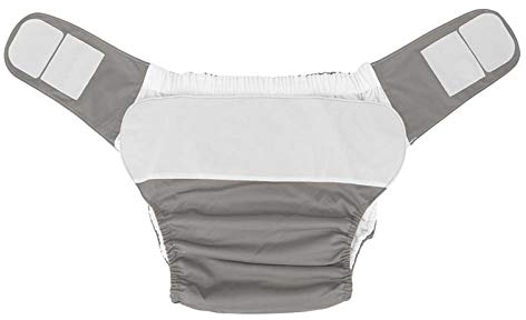 Guoml Stoffwindeln mit Klettverschluss Wasserdichte, Wiederverwendbare Windeln Erwachsene, Taschenwindeln (Einheitsgröße (passt 1'5 bis 3'8 Taille), 1 Stück)