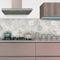 CREARREDA Pannello Paraschizzi Cucina Adesivo da Parete Facile da Applicare Beige Hexagons 260x60cm 100% Made in Italy, Ignifugo e Resistente all'Acqua Paraspruzzi Lavandino in PVC