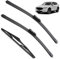 Limpiaparabrisas de vehículos Juego de limpiaparabrisas delantero y trasero for Mazda CX-5 CX-9 CX5 CX9 MK2 2020 2019 2018 2017 24 18 14 Limpiaparabrisas para todo clima