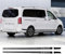 SUKORI Karosserie-Seitenstreifen-Aufkleber,für Mercedes Benz Vito V Class W447 AMG Edition 1,Auto-Karosserie-Tür-Dekor-Aufkleber,Vinyl Aufkleber Außenzubehör,A-Black